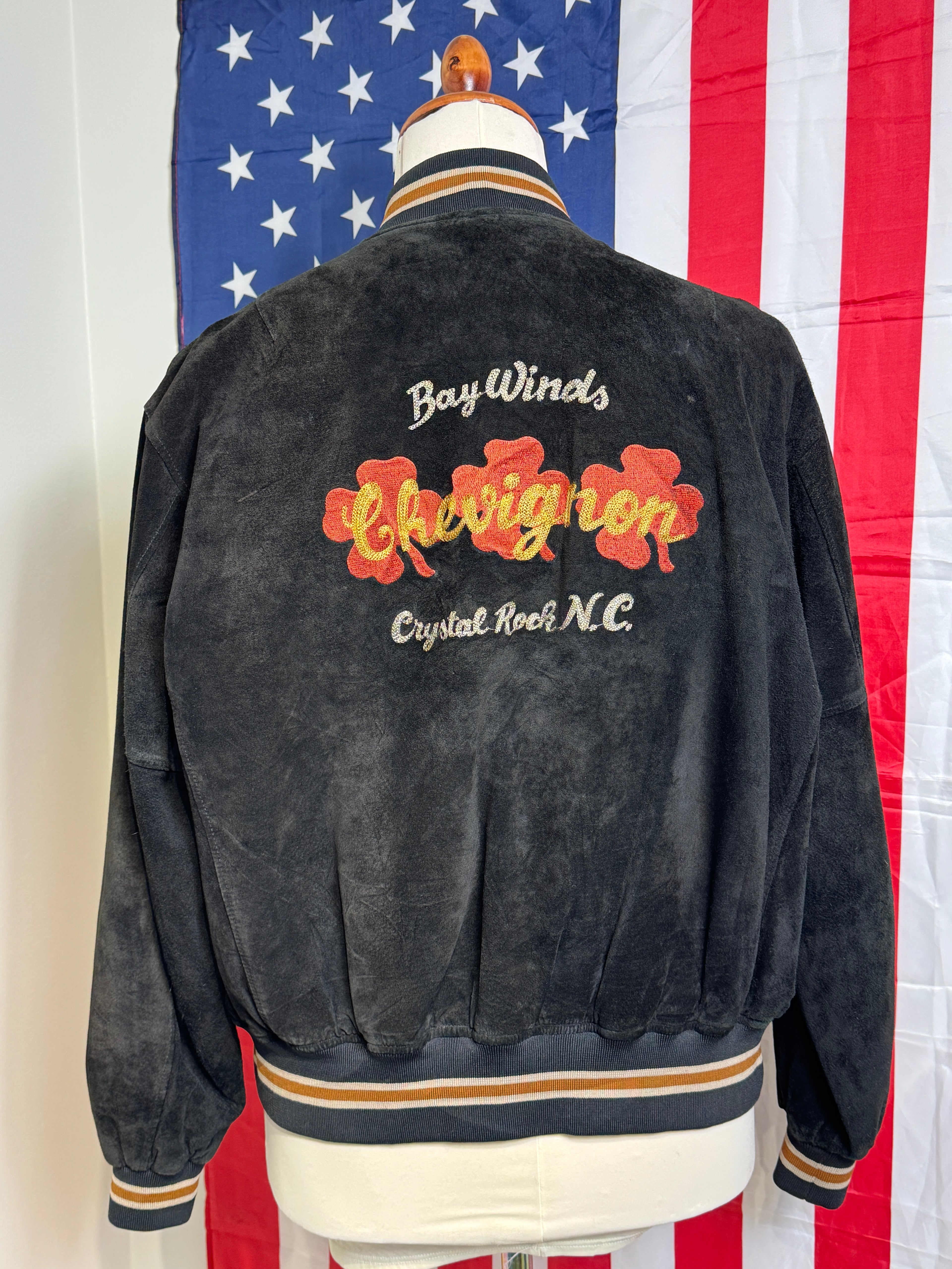 Chevignon semsket skinnjakke 80’s 90’s