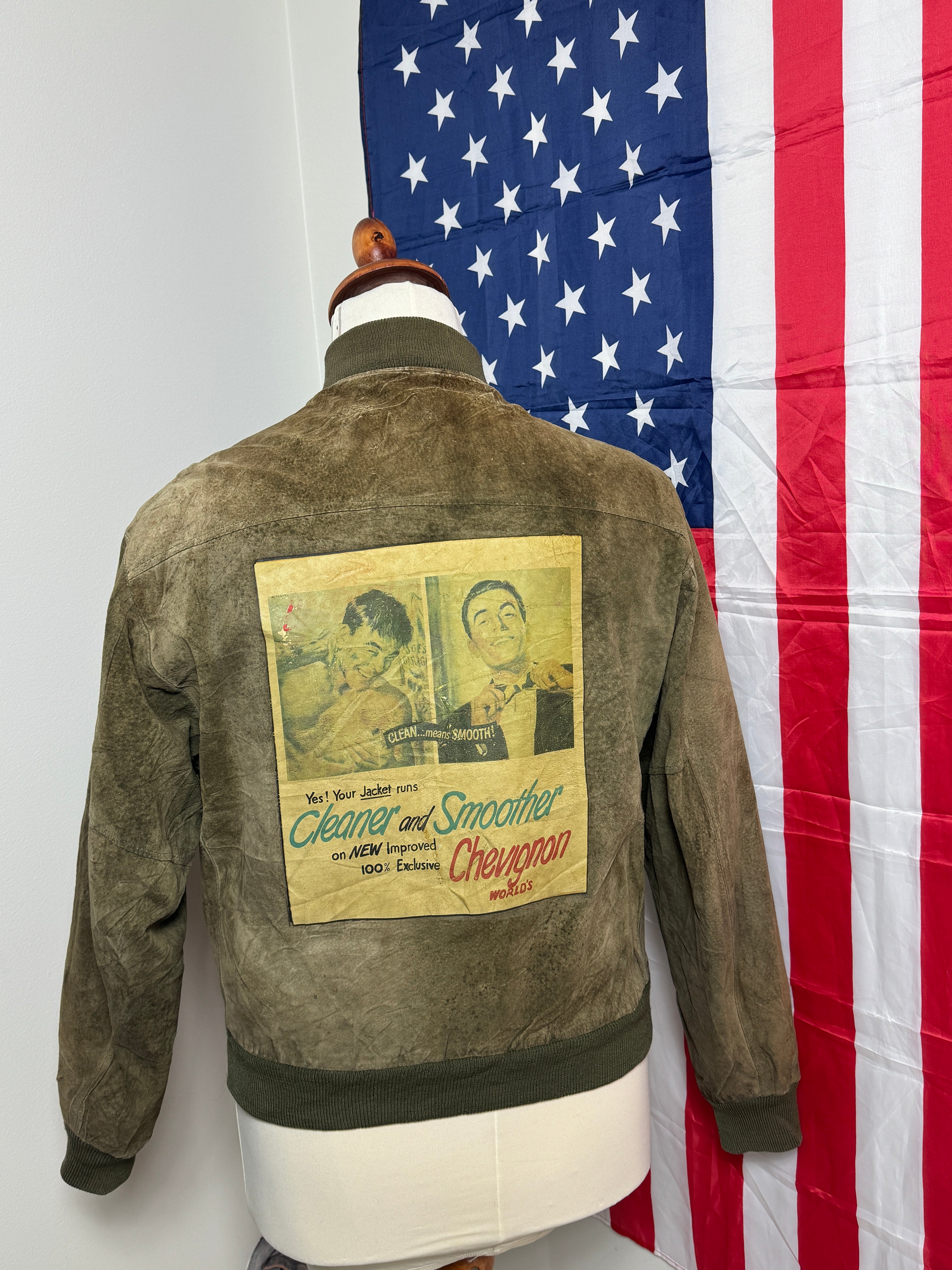 Semsket bomberjakke 90’s