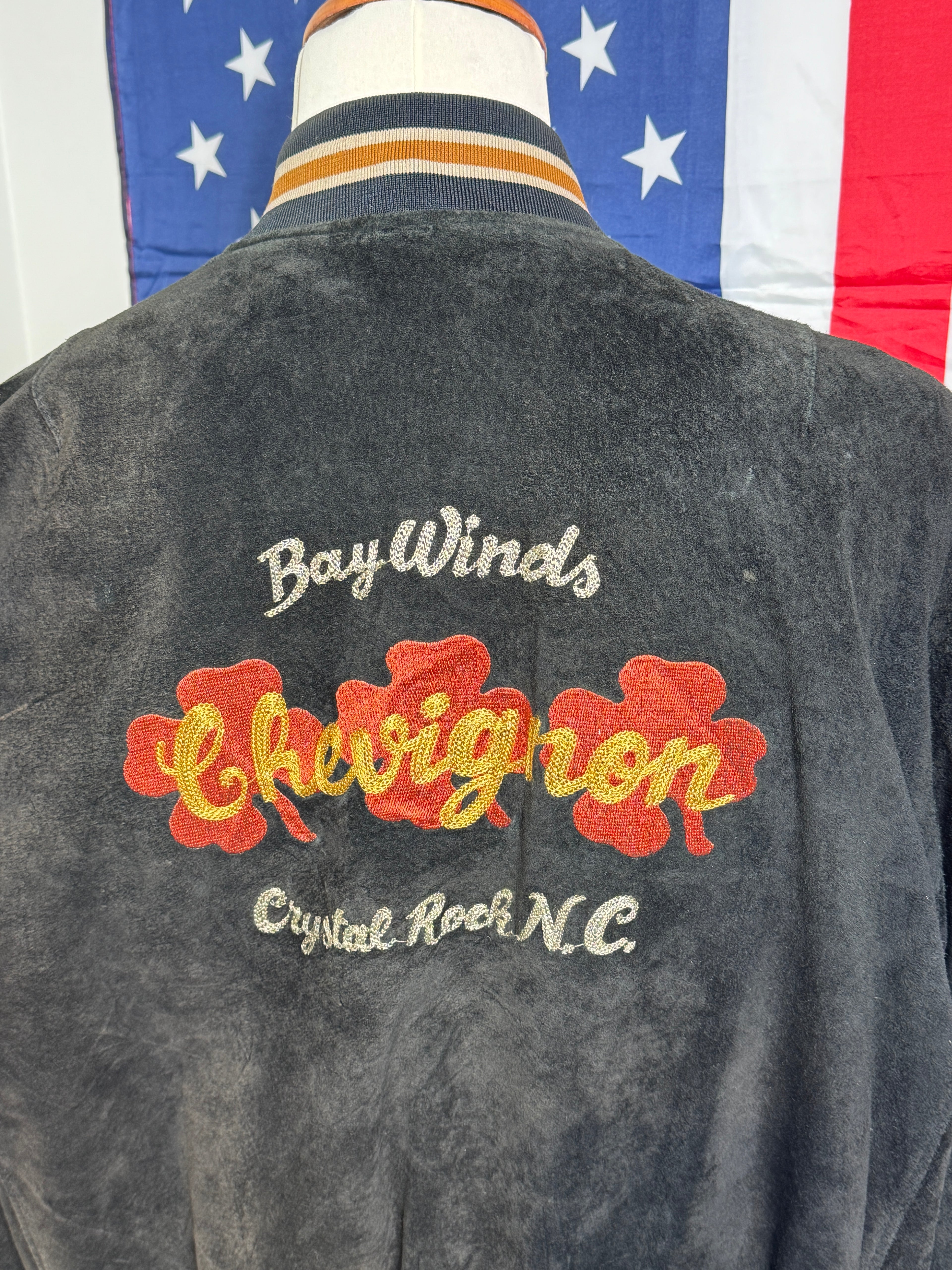 Chevignon semsket skinnjakke 80’s 90’s