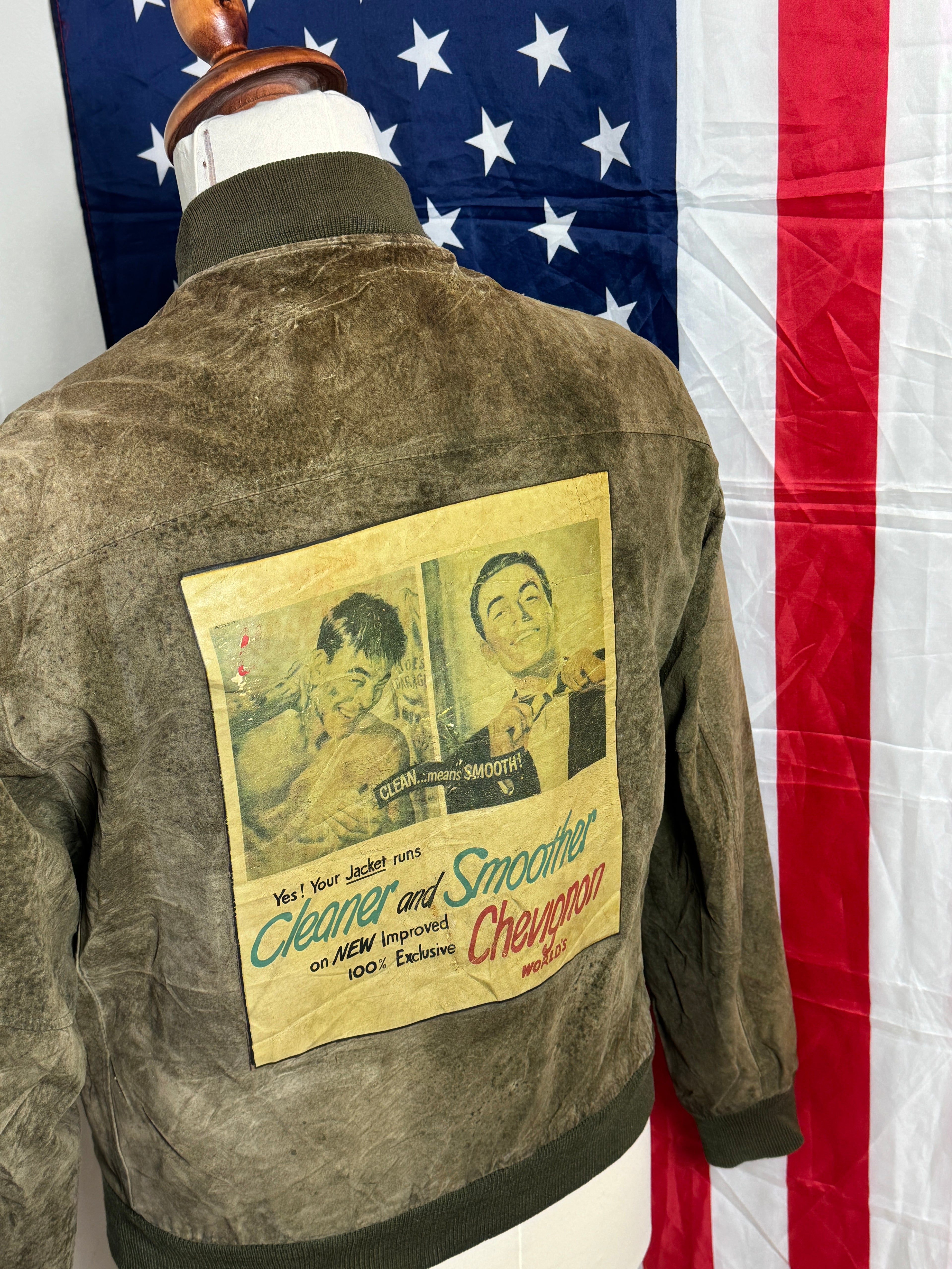 Semsket bomberjakke 90’s