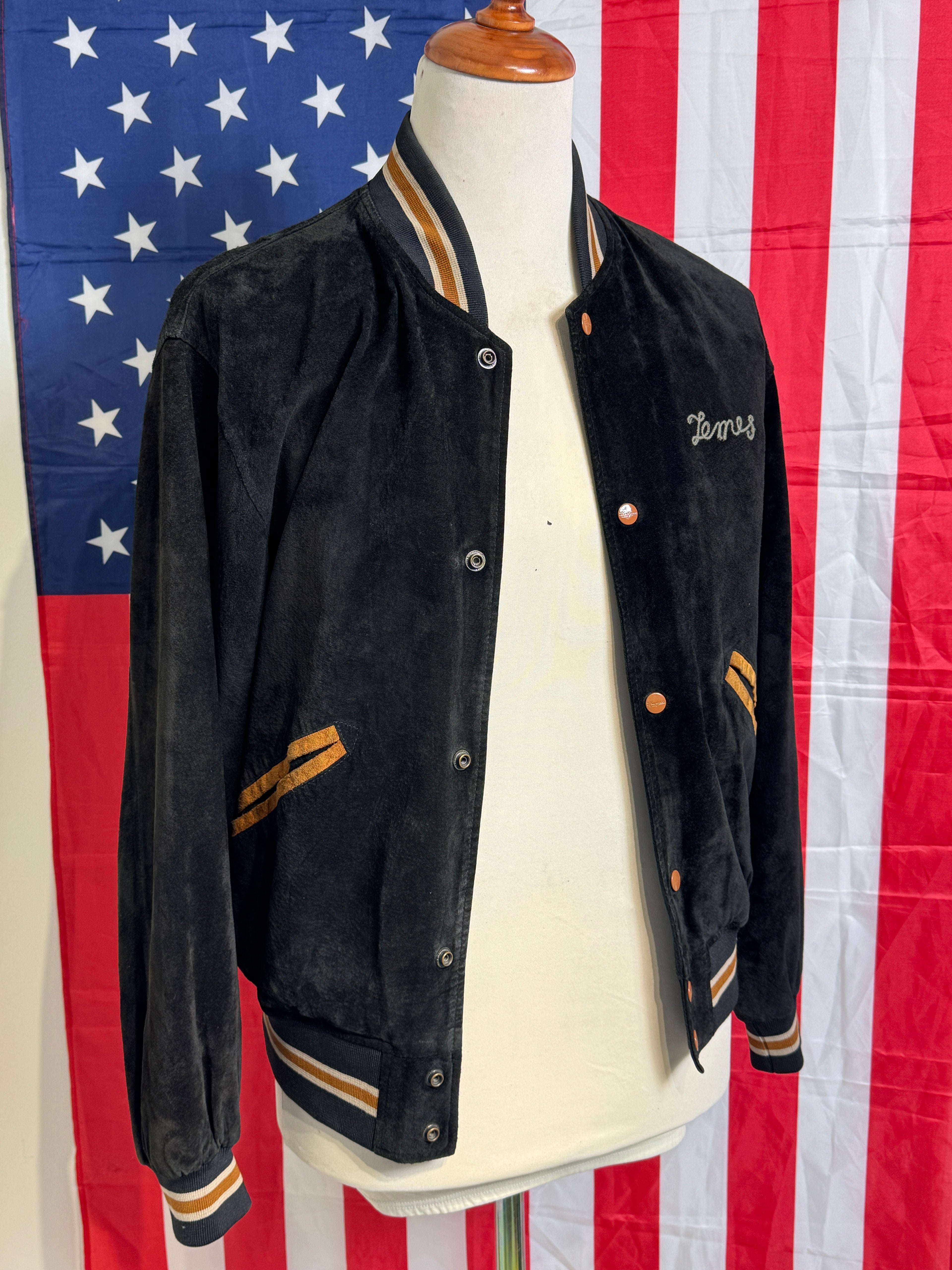 Chevignon semsket skinnjakke 80’s 90’s